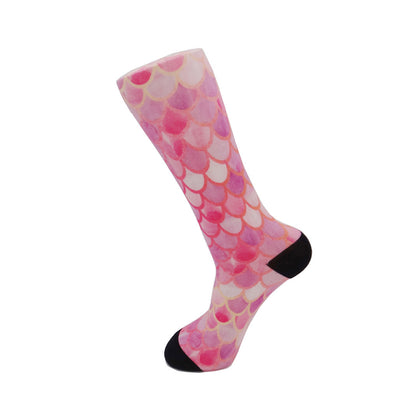 CHAUSSETTES FLORALES COLORÉES