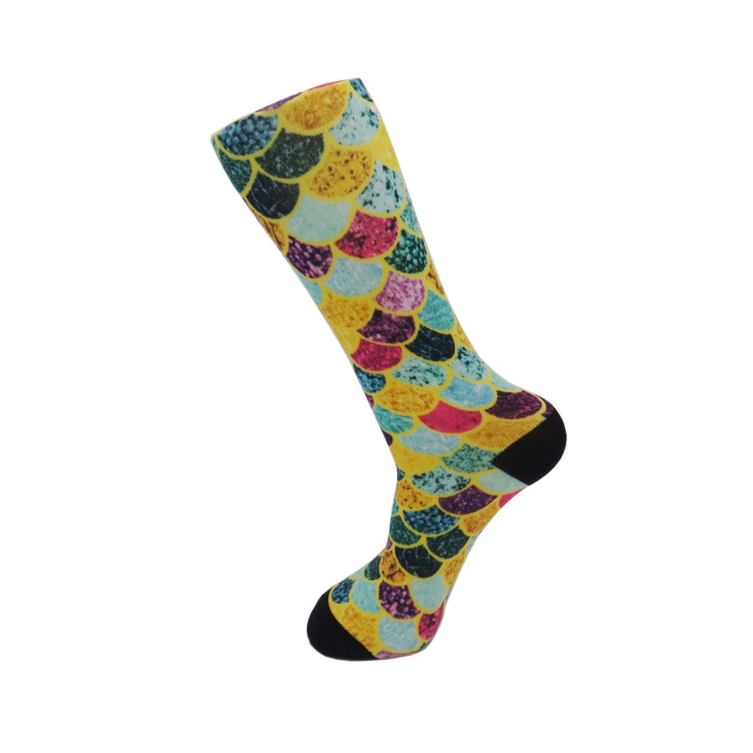 CHAUSSETTES FLORALES COLORÉES