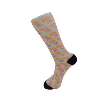 CHAUSSETTES FLORALES COLORÉES